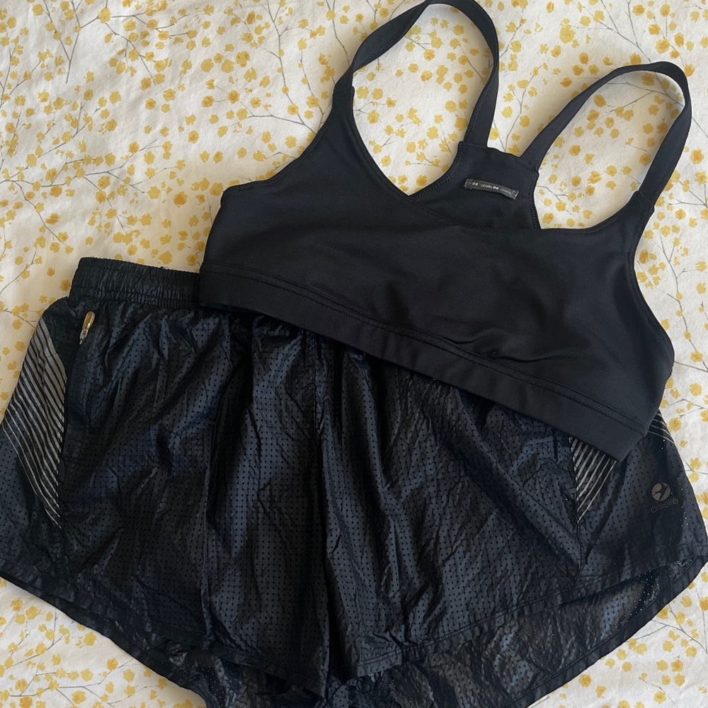 Oiselle Sports Bra and Shorts Set